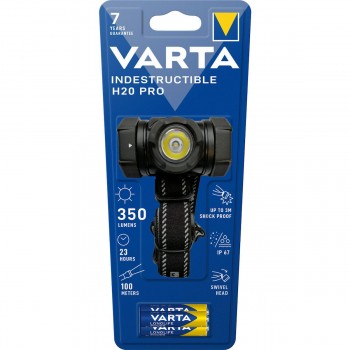 Varta Φακός Κεφαλής H20 Pro LED IP67 350lm Indestructible 1τμχ