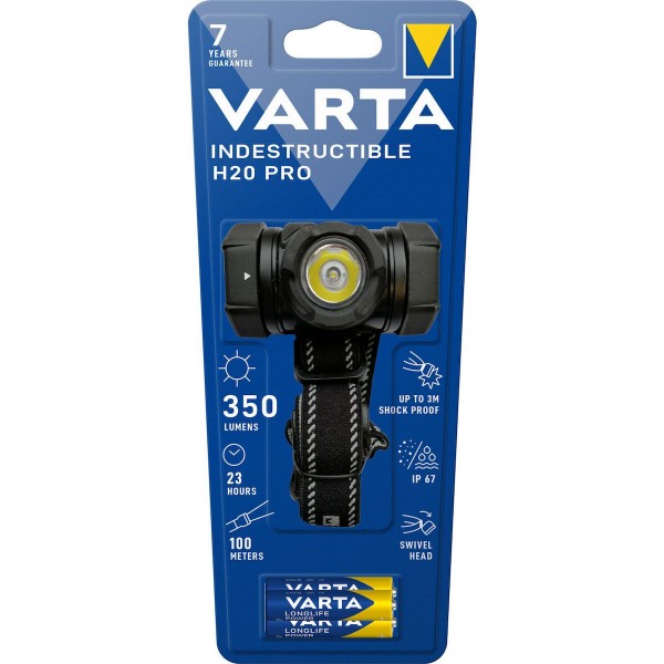 Varta Φακός Κεφαλής H20 Pro LED IP67 350lm Indestructible 1τμχ