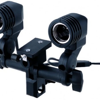 StudioKing Universal E27 Lampholder with 2 Sockets DLE27D