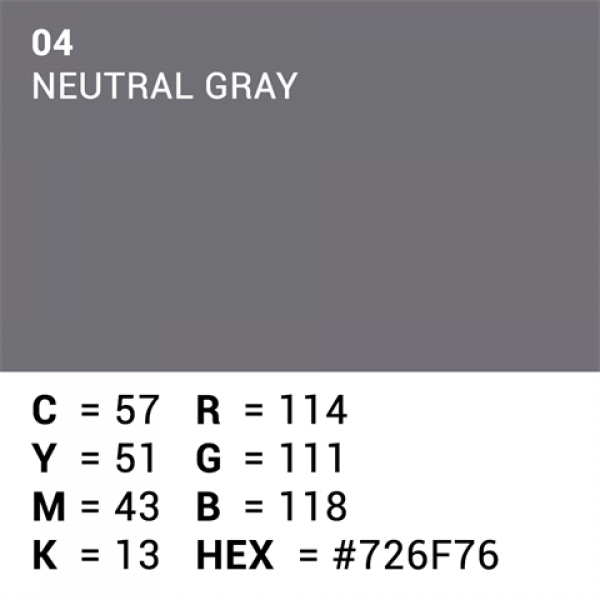 Superior Background Paper 04 Neutral Grey 2.72 x 11m Background Paper 2.72 x 11m