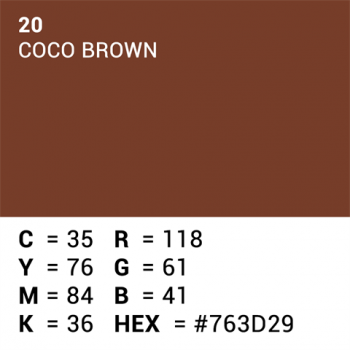 Superior Background Paper 20 Coco Brown 2.72 x 11m