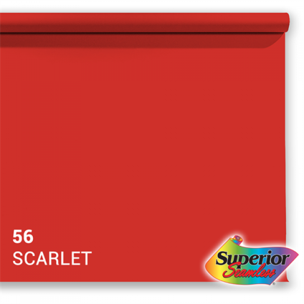 Superior Background Paper 56 Scarlet 2.72 x 11m Background Paper 2.72 x 11m