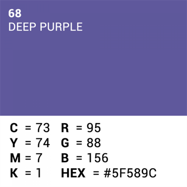 Superior Background Paper 68 Deep Purple 2.72 x 11m Background Paper 2.72 x 11m