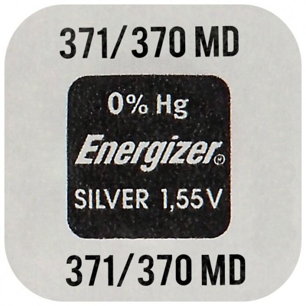 Energizer Silver Mini Battery 371/370 SR69 1.55V 1τμχ Μπαταρίες Λιθίου ( Κουμπιά )