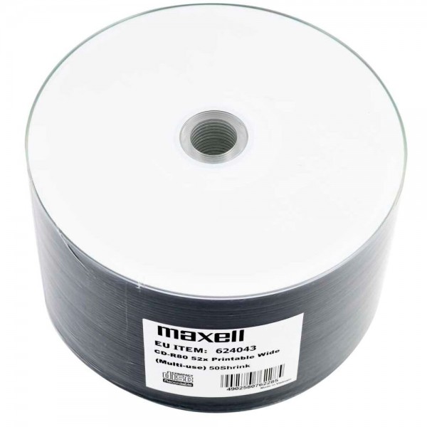 Maxell Εγγράψιμα CD-R 52x 700MB Cake Box 50τμχ DVD /  Blu-ray / CD Discs