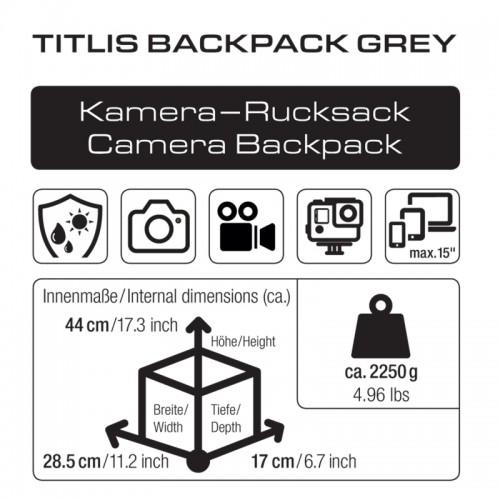BRAUN Titlis Backpack grey 84029