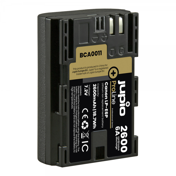 Jupio Μπαταρία ProLine LP-E6P για Canon 2600 mAh Μπαταρίες Φωτ.Μηχανών για Canon Jupio Μπαταρία ProLine LP-E6P για Canon 2600 mAh Μπαταρίες Φωτ.Μηχανών για Canon
