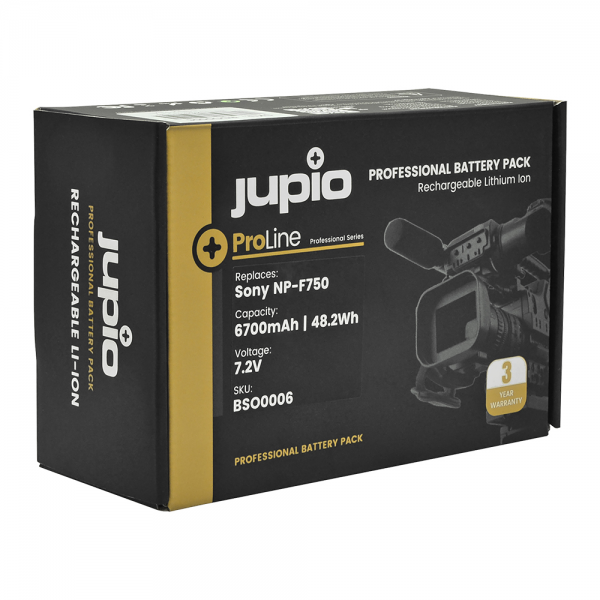 Jupio Μπαταρία NP-F750 ProLine για Sony 7,2V 6700mAh / 48.2Wh Μπαταρίες βιντεοκάμερας για Sony