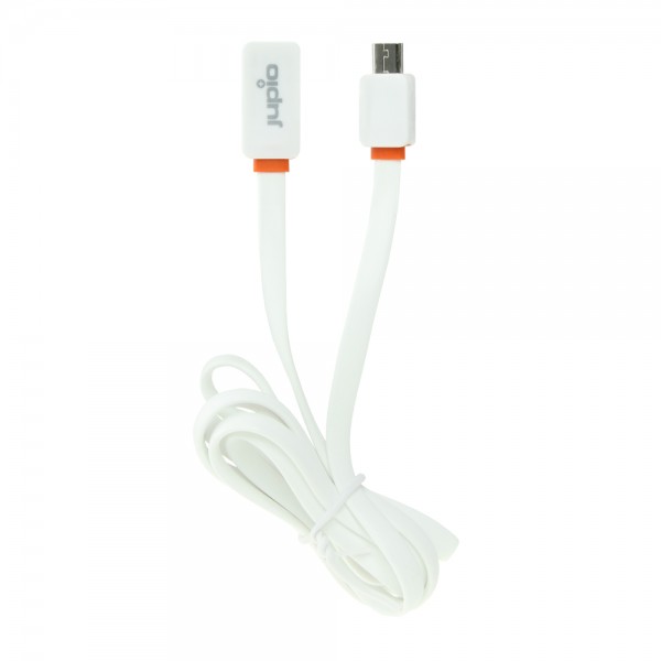 Jupio Flat Cable Micro USB WHITE 1M CAB0010 USB Καλώδια - Αντάπτορες Πρίζας