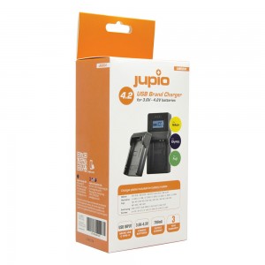 Jupio USB Brand Charger Kit for Fuji/Olympus/Nikon 3.6V-4.2V batteries LNI0034