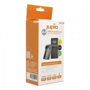 Jupio USB Brand Charger Kit for Fuji/Olympus/Nikon 7.2V-8.4V batteries LNI0038