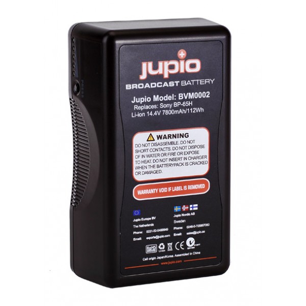Jupio Μπαταρία V-Mount Led για Sony BP-65H 14.4V-7.8Ah/112Wh BVM0002 Μπαταρίες Επαγγελματικές-Broadcast