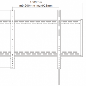 reflecta PLANO Flat 100-9060 23091 (60"-100")  Βάσεις Τηλεόρασης Τοίχου