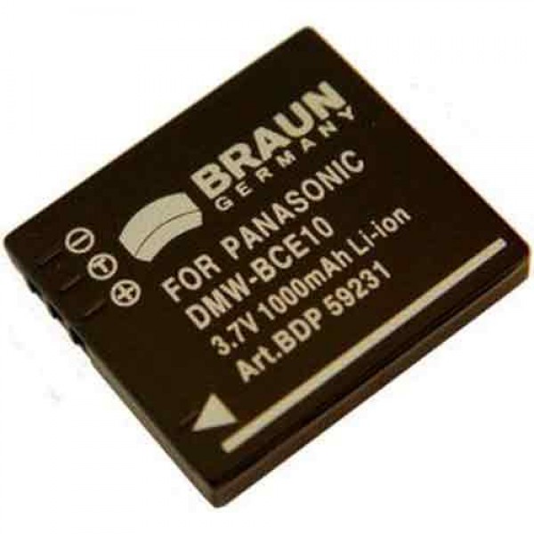 Braun Μπαταρία DMW-BCE10 για Panasonic 1000mAh Μπαταρίες Φωτ.μηχανών για Panasonic