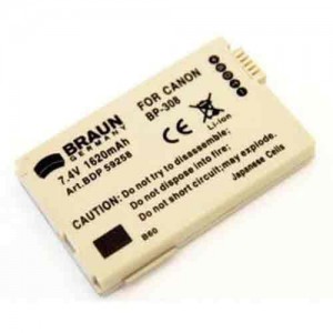 Braun Μπαταρία BP-308 για Canon 1620mAh